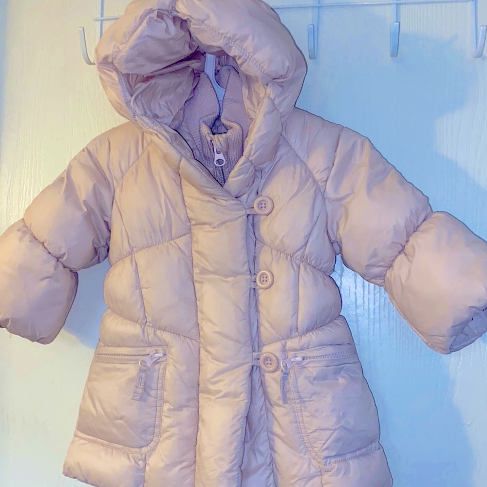 Baby Gap winter snow jacket Soft Pink size 6-12months